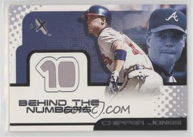 2001 EX - Behind the Numbers Jerseys #_CHJO - Chipper Jones