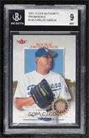 Authority Rookie - Carlos Garcia [BGS 9 MINT] #/25