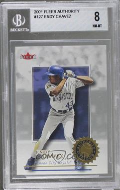 2001 Fleer Authority - [Base] #127 - Authority Rookie - Endy Chavez /2001 [BGS 8 NM‑MT]