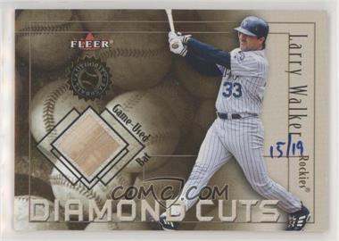 2001 Fleer Authority - Diamond Cuts #_LAWA.1 - Larry Walker (Bat)