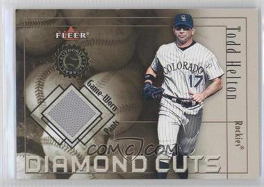 2001 Fleer Authority - Diamond Cuts #_TOHE.2 - Todd Helton (Pants)