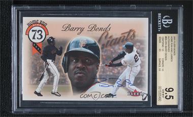 2001 Fleer Barry Bonds Home Run King Jumbo - [Base] - Autograph #BB-HRK - Barry Bonds /500 [BGS 9.5 GEM MINT]