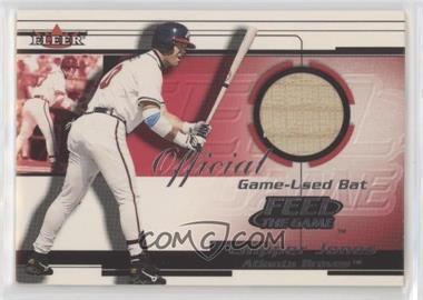 2001 Fleer Feel the Game Bats - Multi-Product Insert [Base] #_CHJO - Chipper Jones