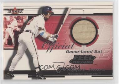 2001 Fleer Feel the Game Bats - Multi-Product Insert [Base] #_CHJO - Chipper Jones