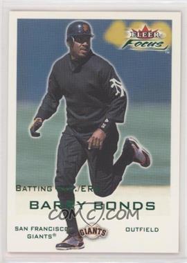 2001 Fleer Focus - [Base] - Batting Avg./ERA #144 - Barry Bonds /306