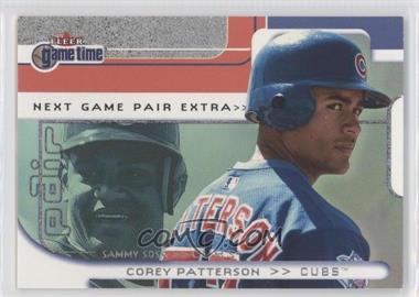 2001 Fleer Game Time - [Base] - Next Game Extra #103 EXTRA - Corey Patterson, Sammy Sosa /200