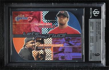 2001 Fleer Game Time - Let's Play Two! #13 LT - Ken Griffey Jr., Barry Bonds [BGS 9 MINT]