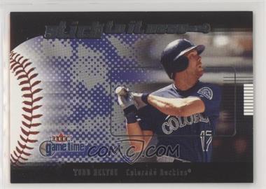 2001 Fleer Game Time - Sticktoitness #12 S - Todd Helton