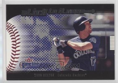 2001 Fleer Game Time - Sticktoitness #12 S - Todd Helton