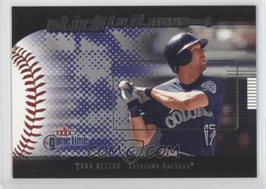 2001 Fleer Game Time - Sticktoitness #12 S - Todd Helton