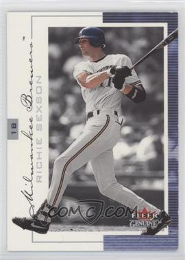 2001 Fleer Genuine - [Base] #24 - Richie Sexson