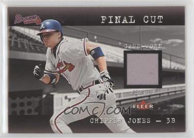 2001 Fleer Genuine - Final Cut Jerseys #_CHJO - Chipper Jones