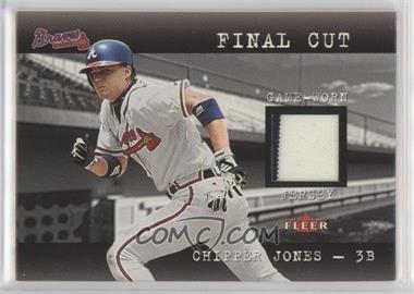 2001 Fleer Genuine - Final Cut Jerseys #_CHJO - Chipper Jones