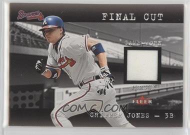 2001 Fleer Genuine - Final Cut Jerseys #_CHJO - Chipper Jones