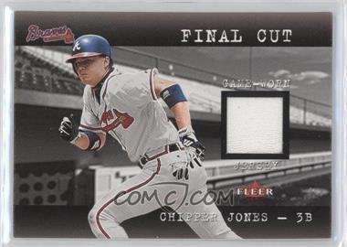 2001 Fleer Genuine - Final Cut Jerseys #_CHJO - Chipper Jones