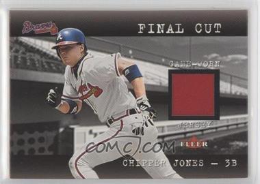 2001 Fleer Genuine - Final Cut Jerseys #_CHJO - Chipper Jones