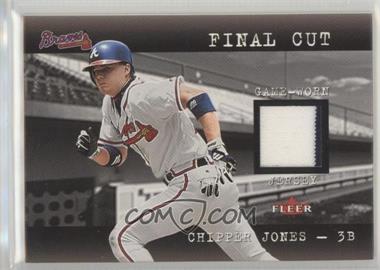 2001 Fleer Genuine - Final Cut Jerseys #_CHJO - Chipper Jones