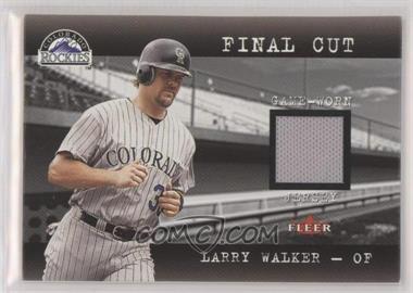 2001 Fleer Genuine - Final Cut Jerseys #_LAWA - Larry Walker