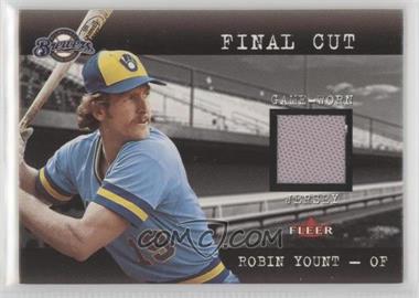 2001 Fleer Genuine - Final Cut Jerseys #_ROYO - Robin Yount