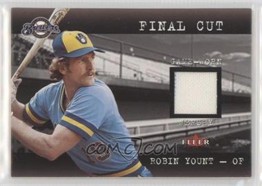 2001 Fleer Genuine - Final Cut Jerseys #_ROYO - Robin Yount