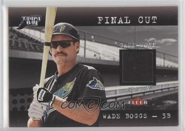 2001 Fleer Genuine - Final Cut Jerseys #_WABO - Wade Boggs [EX to NM]