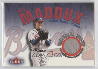 2001 Fleer Genuine - Material Issue #_GRMA - Greg Maddux [EX to NM]