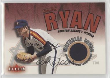 2001 Fleer Genuine - Material Issue #_NORY - Nolan Ryan