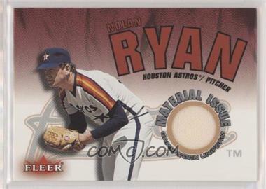 2001 Fleer Genuine - Material Issue #_NORY - Nolan Ryan