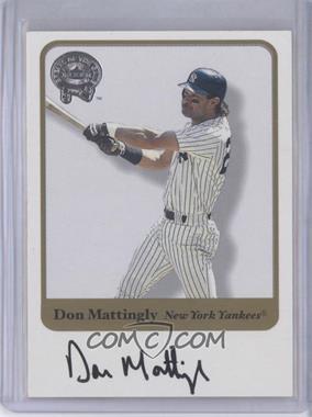 2001 Fleer Greats of the Game - Autographs #_DOMA - Don Mattingly