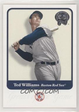 2001 Fleer Greats of the Game - [Base] #124 - Ted Williams