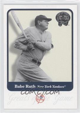 2001 Fleer Greats of the Game - [Base] #3 - Babe Ruth