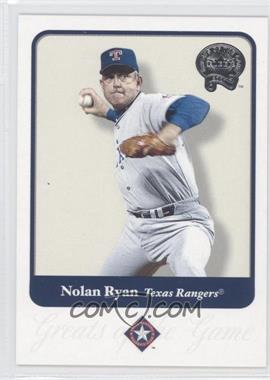 2001 Fleer Greats of the Game - [Base] #75 - Nolan Ryan