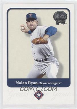 2001 Fleer Greats of the Game - [Base] #75 - Nolan Ryan