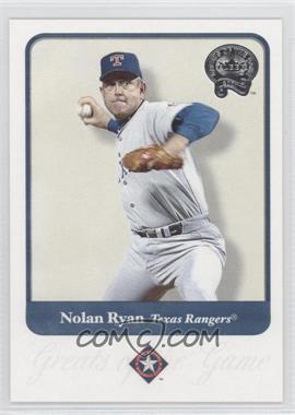 2001 Fleer Greats of the Game - [Base] #75 - Nolan Ryan