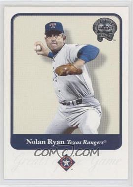 2001 Fleer Greats of the Game - [Base] #75 - Nolan Ryan