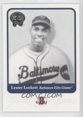 2001 Fleer Greats of the Game - [Base] #77 - Lester Lockett