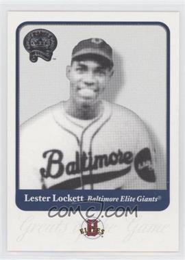 2001 Fleer Greats of the Game - [Base] #77 - Lester Lockett