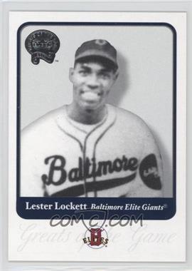 2001 Fleer Greats of the Game - [Base] #77 - Lester Lockett