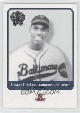2001 Fleer Greats of the Game - [Base] #77 - Lester Lockett