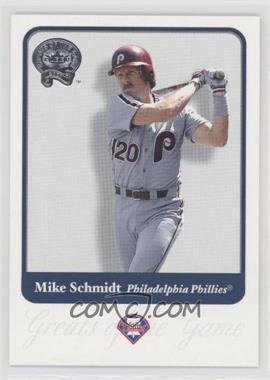 2001 Fleer Greats of the Game - [Base] #85 - Mike Schmidt