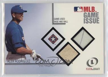 2001 Fleer Legacy - MLB Game Issue Game-Used - Base and Ball #_ALRO - Alex Rodriguez /100