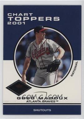 2001 Fleer Platinum - [Base] - Parallel Platinum #411 - Chart Toppers - Greg Maddux /201