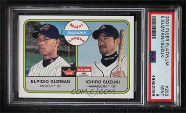 2001 Fleer Platinum - [Base] #252 - Major League Rookies - Elpidio Guzman, Ichiro Suzuki [PSA 9 MINT]