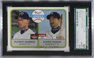 2001 Fleer Platinum - [Base] #252 - Major League Rookies - Elpidio Guzman, Ichiro Suzuki [SGC 92 NM/MT+ 8.5]