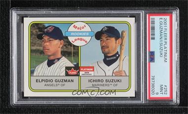 2001 Fleer Platinum - [Base] #252 - Major League Rookies - Elpidio Guzman, Ichiro Suzuki [PSA 9 MINT]