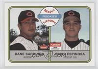 Major League Rookies - Dane Sardinha, David Espinosa