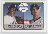 Major League Rookies - Carlos Pena, Jason Romano