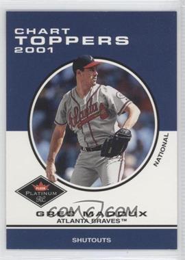 2001 Fleer Platinum - [Base] #411 - Chart Toppers - Greg Maddux