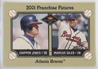 Franchise Futures - Chipper Jones, Marcus Giles [EX to NM]