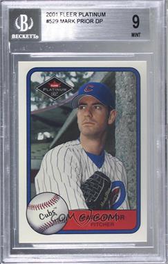 2001 Fleer Platinum - [Base] #529 - Mark Prior [BGS 9 MINT]